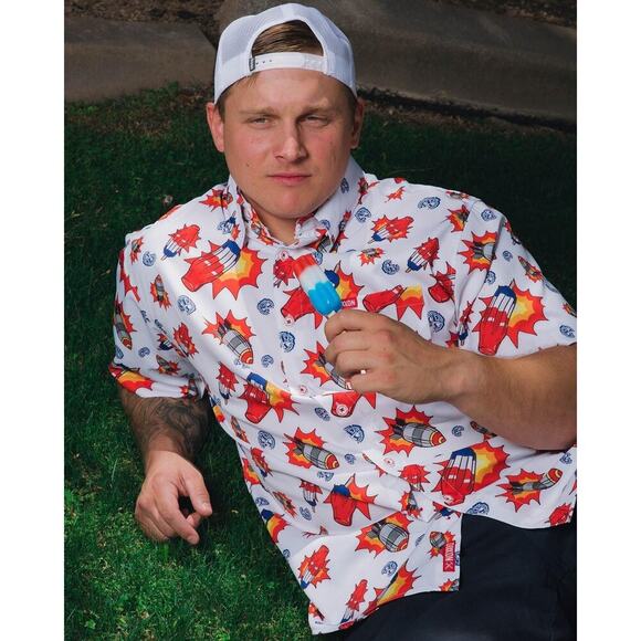 NWT Dixxon Flannel Co Party Button Up Shirts - Bombs Away - Men's Size Medium - Picture 5 of 6